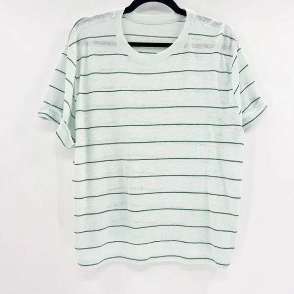 a new day Tops - A New Day Stripe T Shirt Top Womens XXL Green White Striped Relaxed Casual